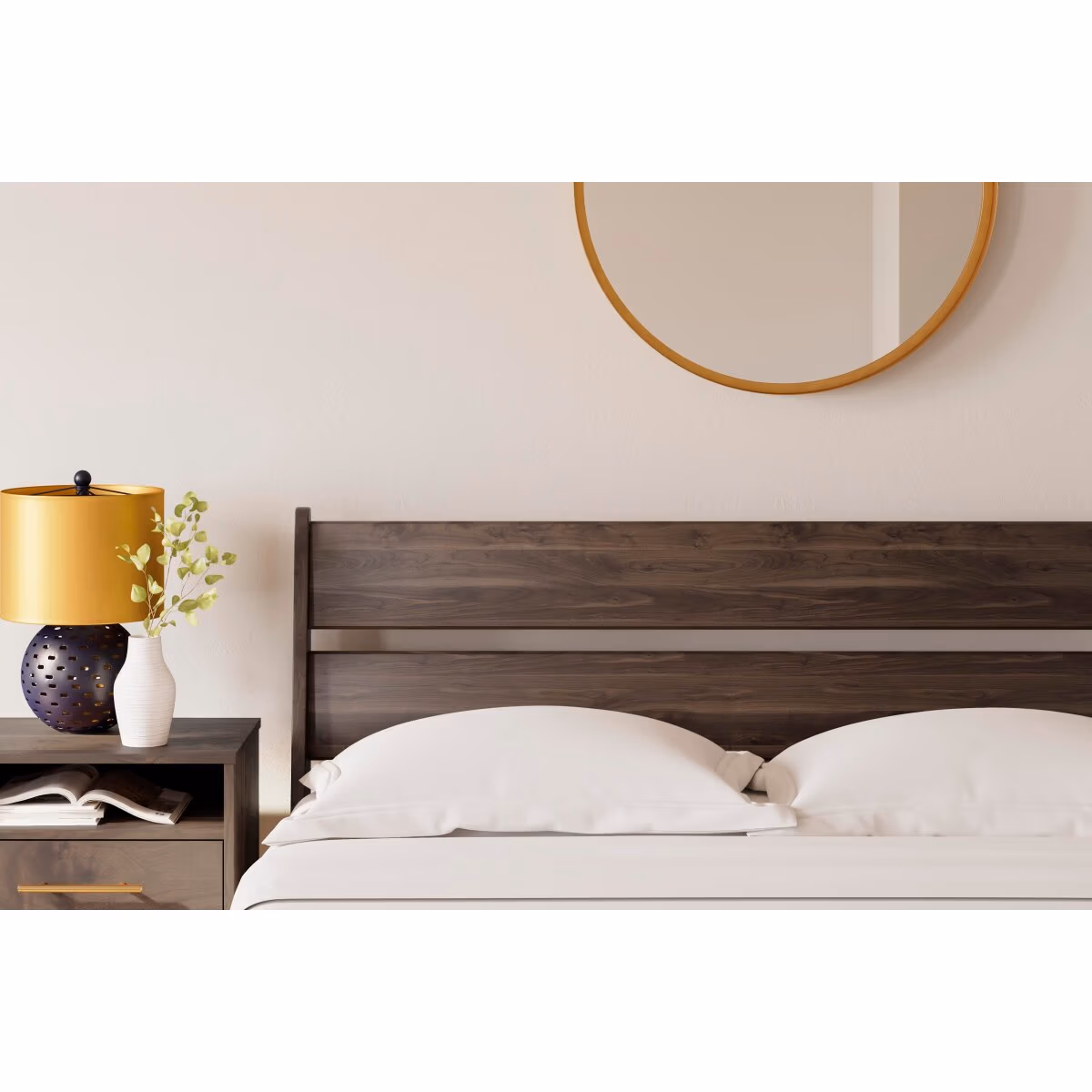 Calverson Queen Panel Platform Bed with Dresser and Nightstand - Image 24