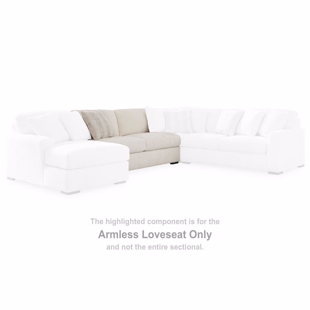 Chessington Armless Loveseat - Image 3