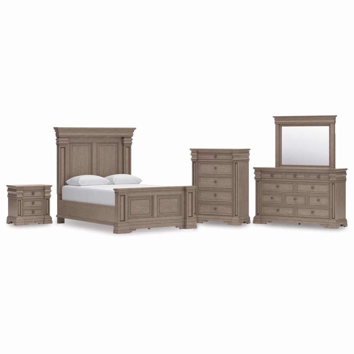 Blairhurst Queen Panel Bed, Dresser, Mirror, Chest and Nightstand - Image 2