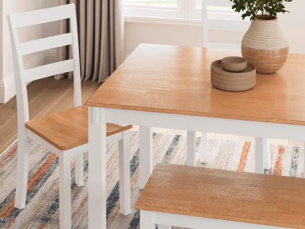 Gesthaven Dining Table with 4 Chairs and Bench (Set of 6) - Image 6