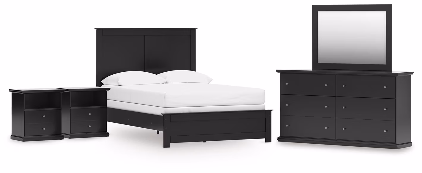 d5c26f04f35b8ca53a257b1bdc007cea Maribel Full Panel Bed with Dresser, Mirror and 2 Nightstands - Image 1