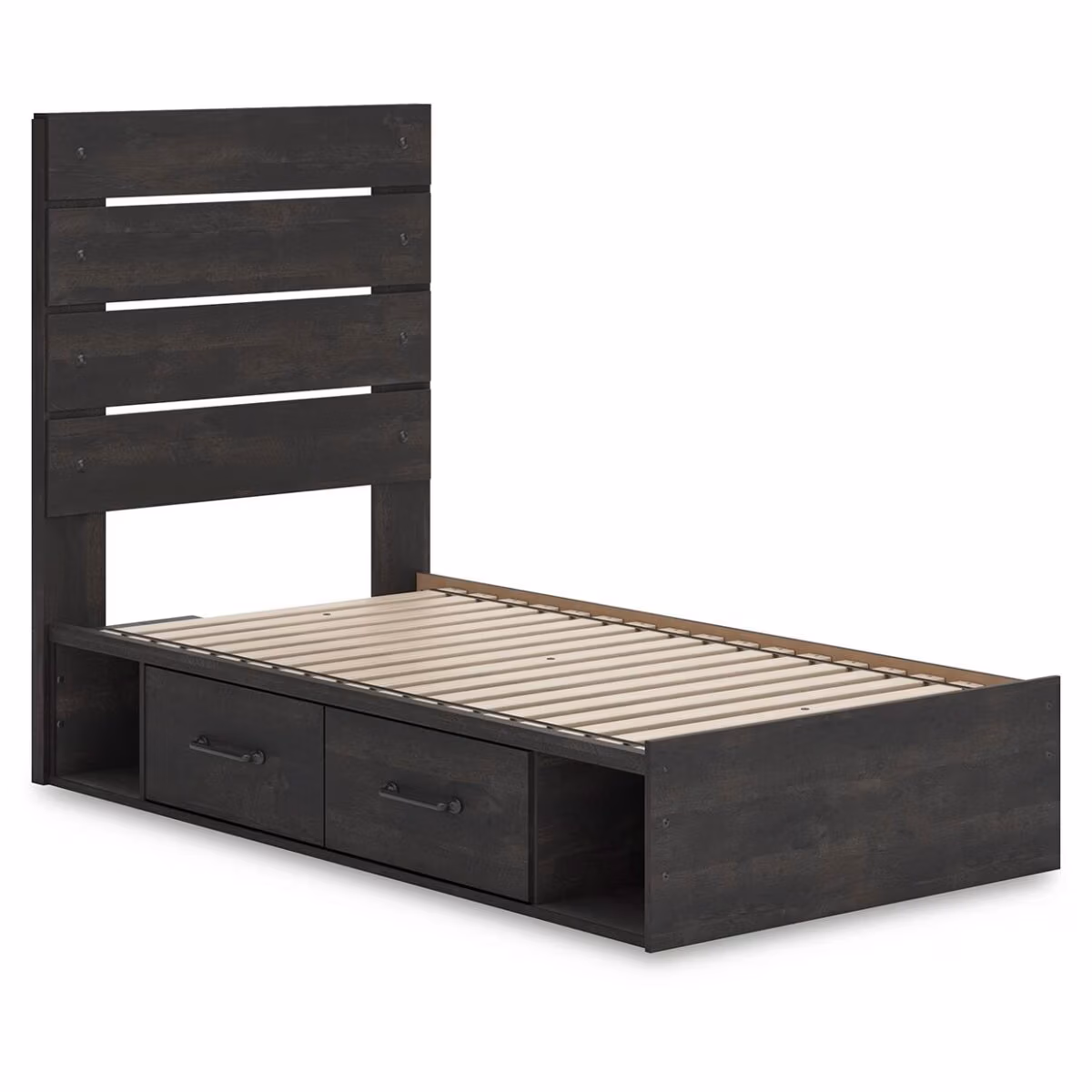 Hollivern Twin Panel Bed with Storage - Image 4