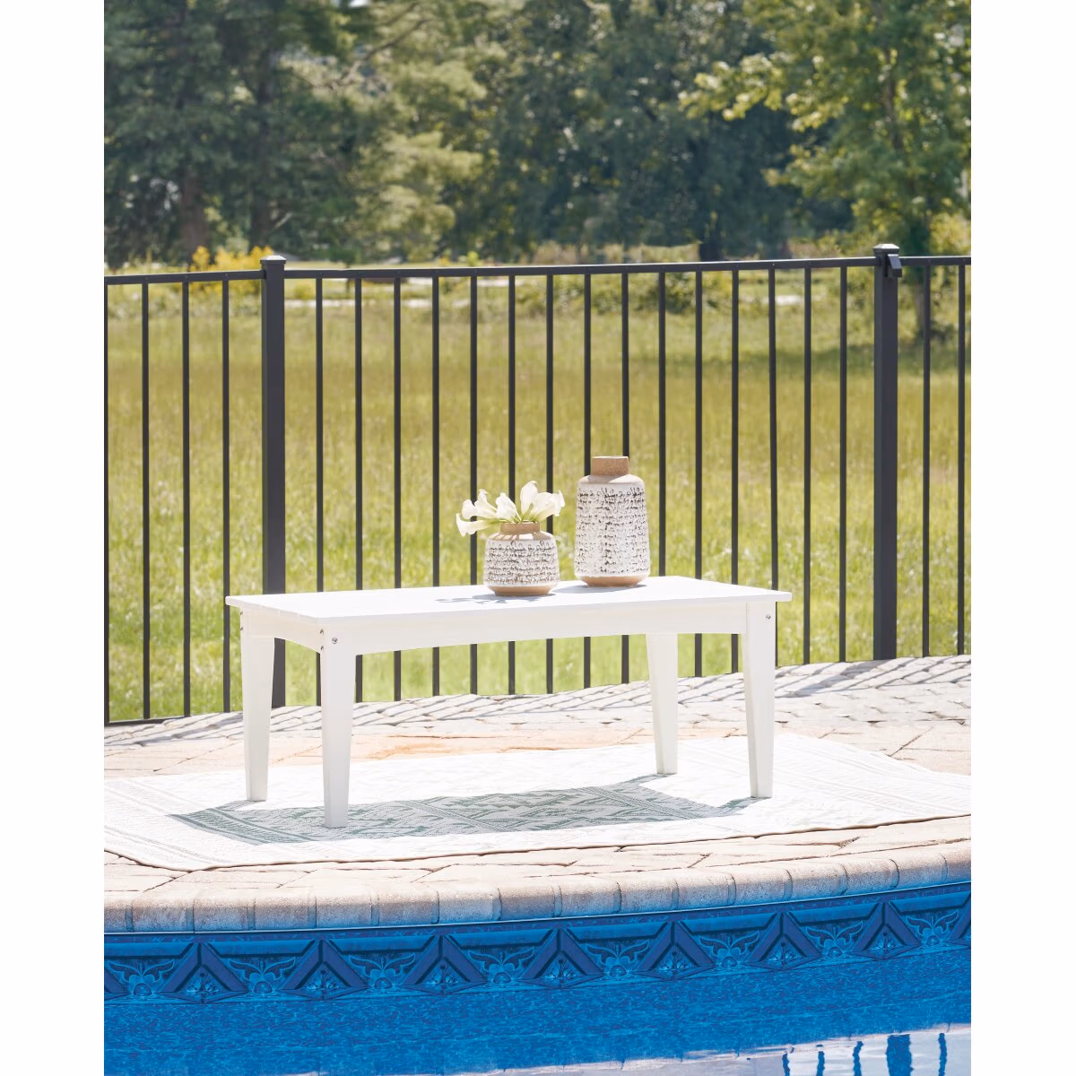 Hyland Wave Outdoor Coffee Table - Image 3