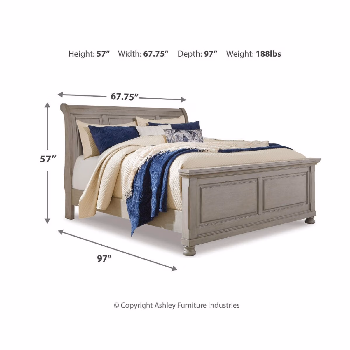 Lettner Queen Sleigh Bed - Image 4