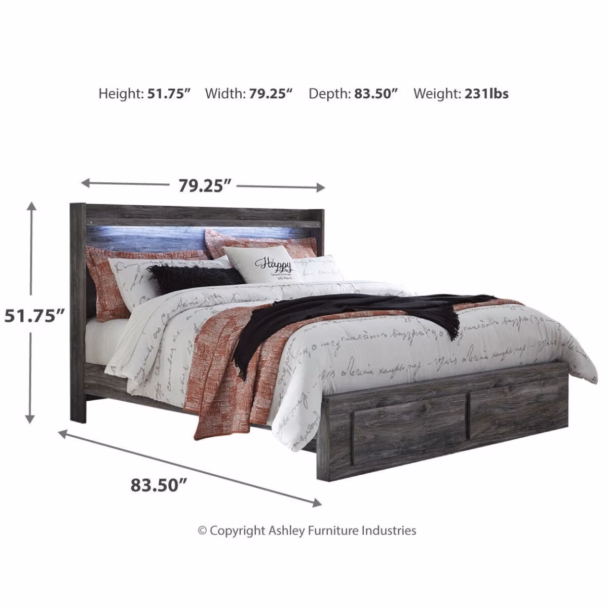 Baystorm King Panel Storage Bed, Dresser, Chest and 2 Nightstands - Image 13