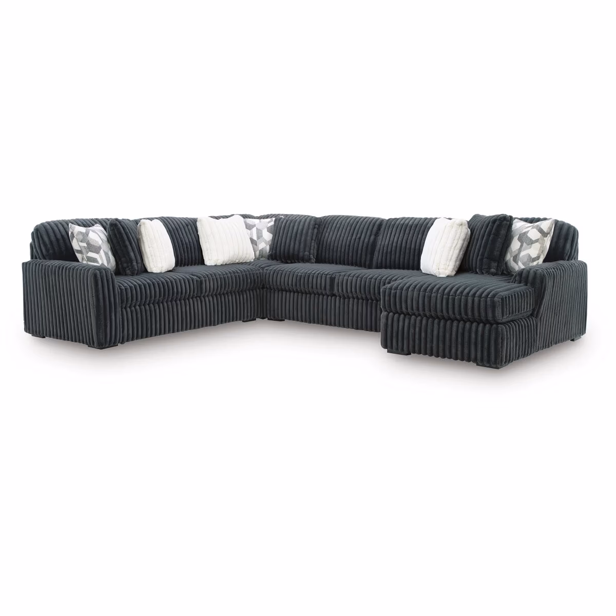 Midnight-Madness 4-Piece Sectional with Chaise - Image 2