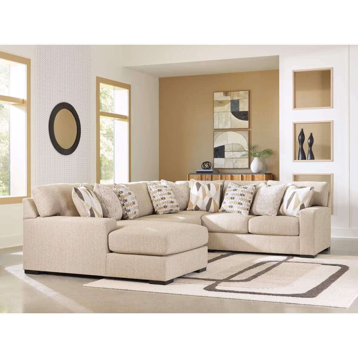 Laurelgrove 4-Piece Sectional with Chaise - Image 3