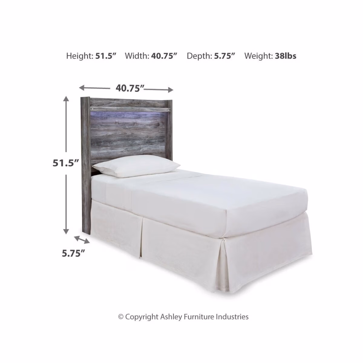 Baystorm Twin Panel Headboard - Image 5