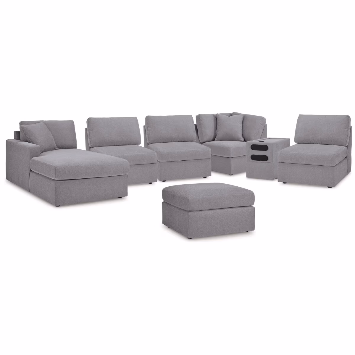 Modmax 6-Piece Sectional with Chaise and Ottoman - Image 2