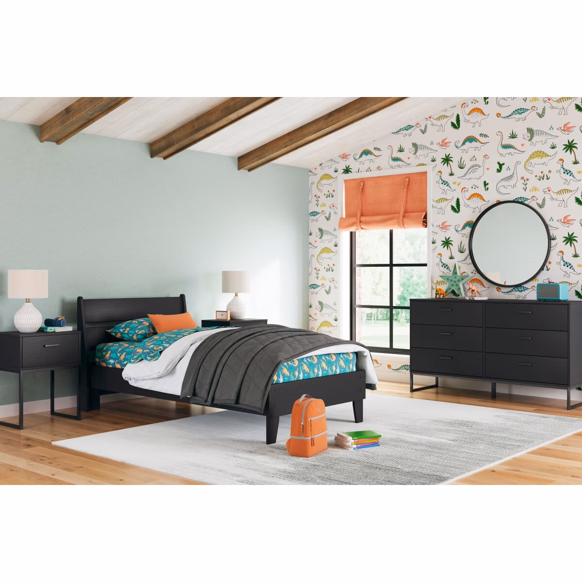 Socalle Twin Panel Platform Bed - Image 11