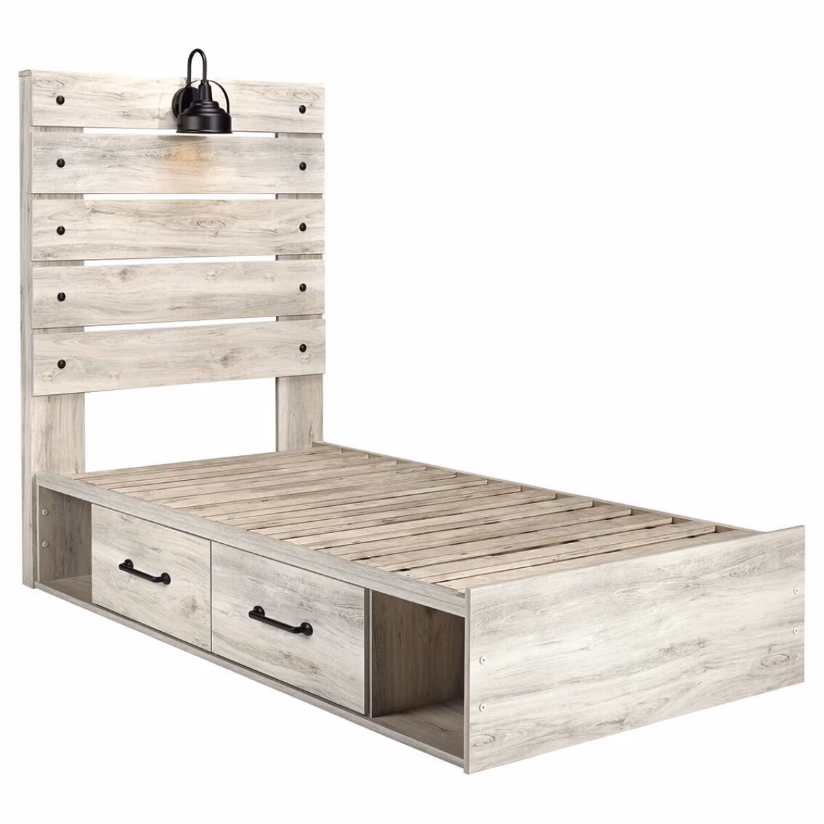 Cambeck Twin Panel Bed with 4 Storage Drawers - Image 6