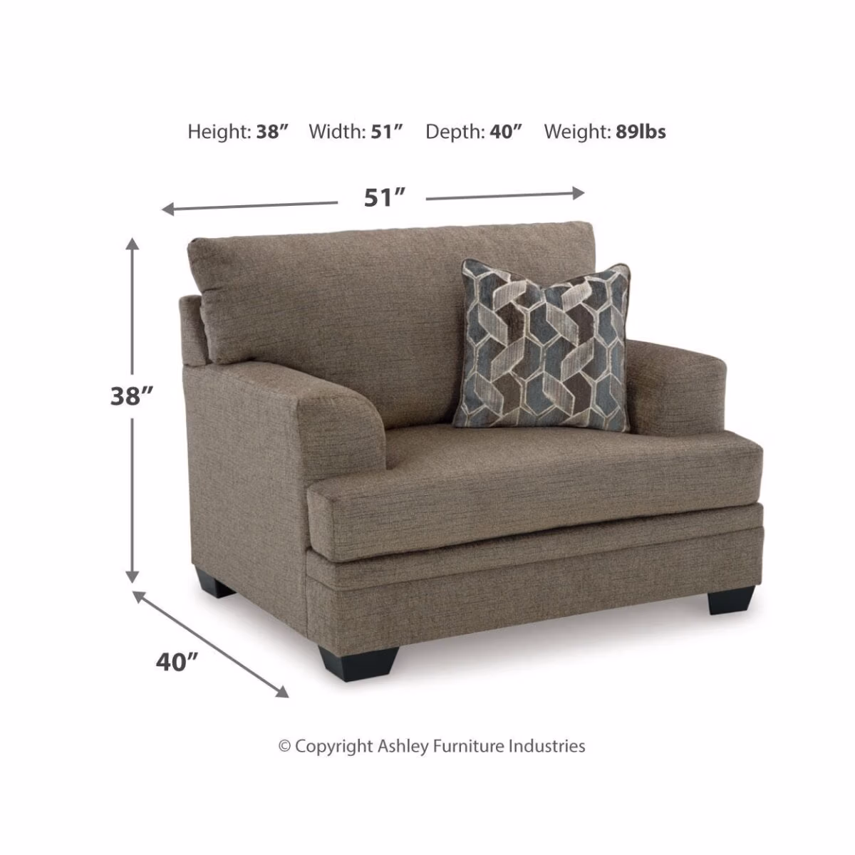 Stonemeade Sofa Chaise and Oversized Chair - Image 11