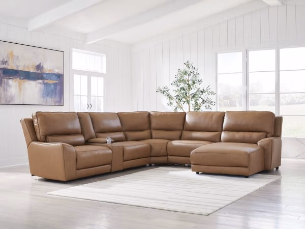 DeepWakes 6-Piece Power Reclining Sectional with Chaise - Image 2