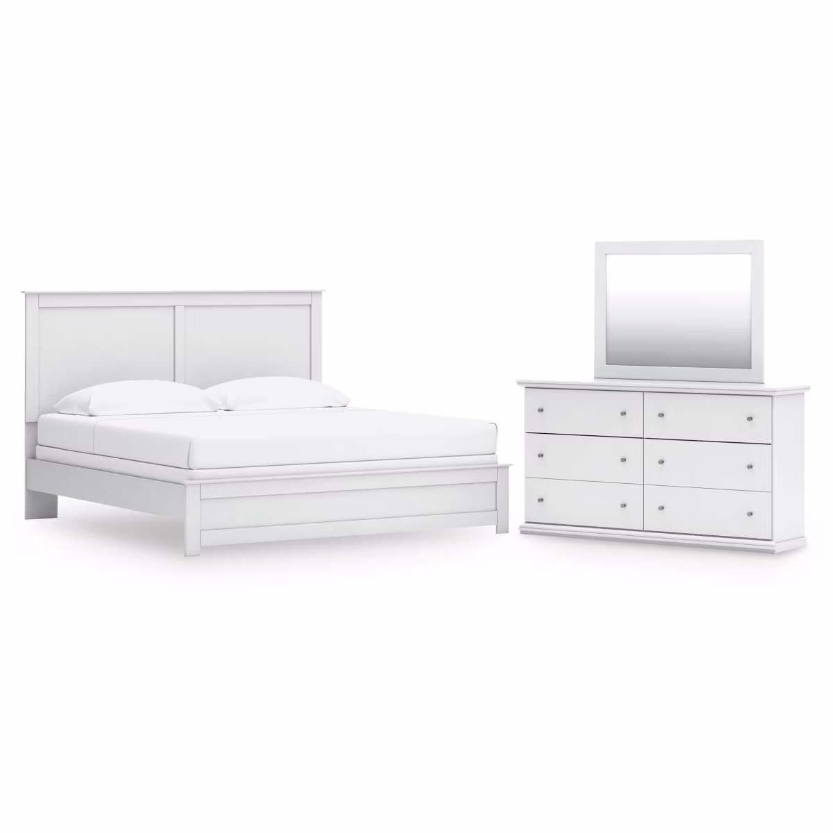 Bostwick Shoals King Panel Bed, Dresser and Mirror - Image 2