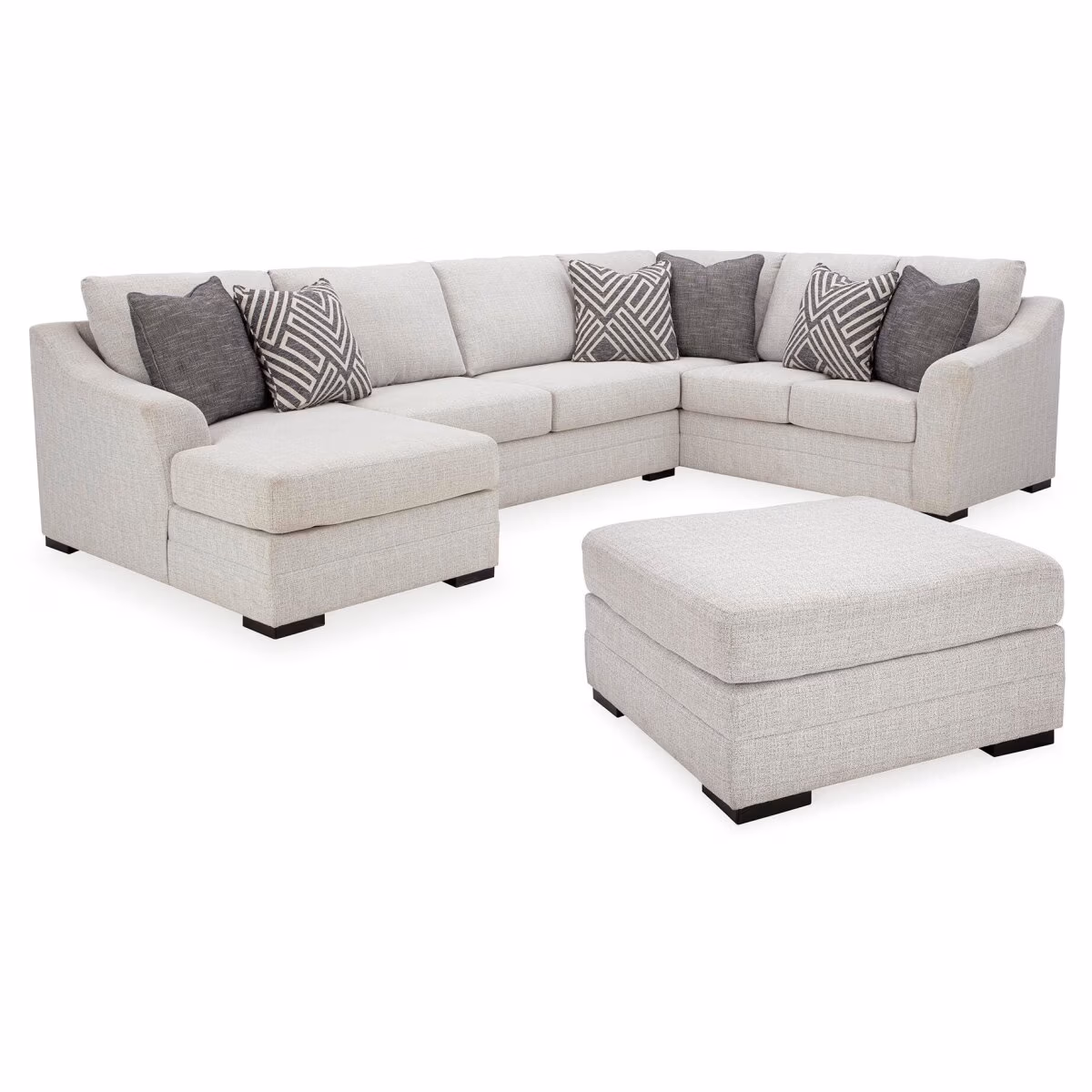 Koralynn 3-Piece Sectional and Oversized Accent Ottoman - Image 2