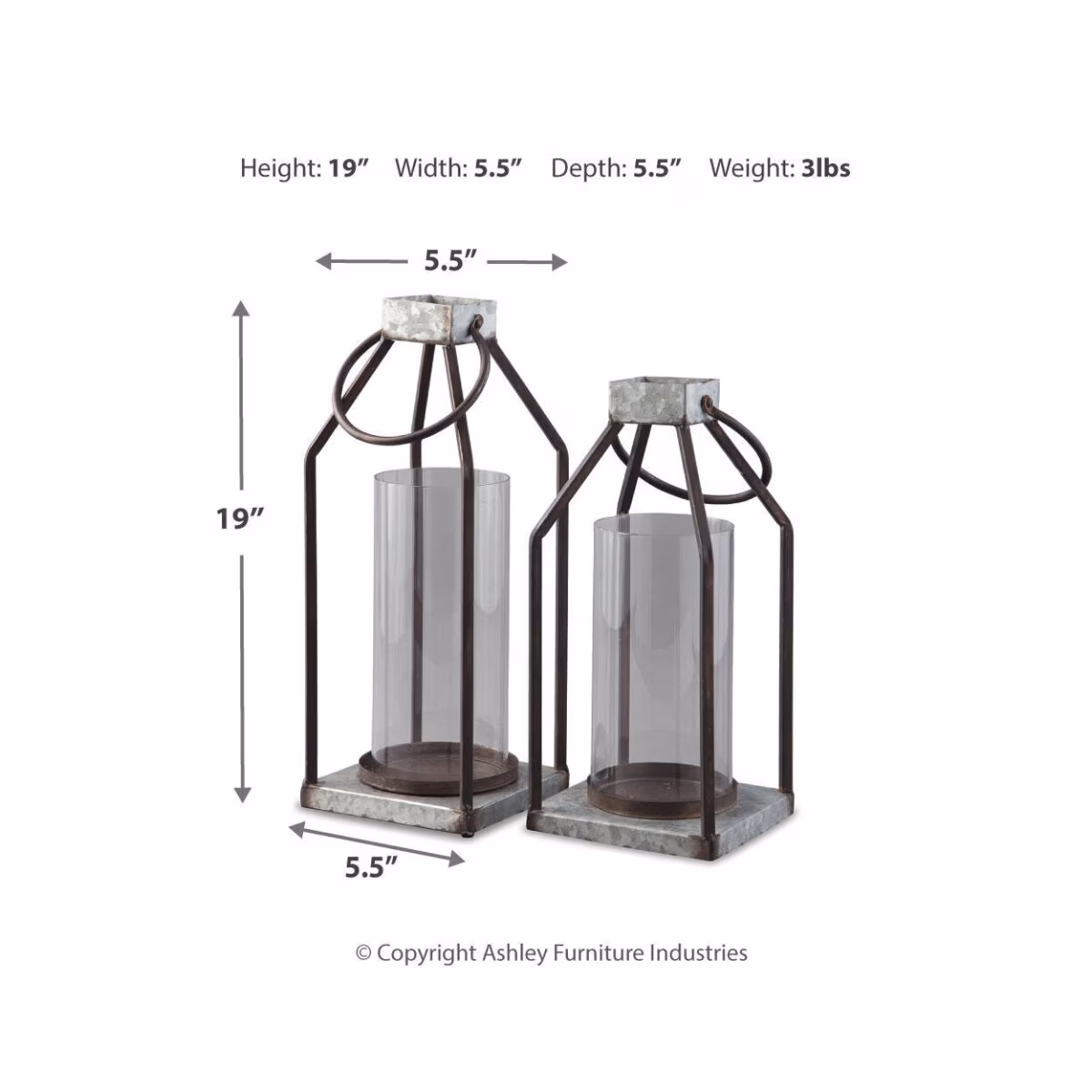 Diedrick Lantern (Set of 2) - Image 4