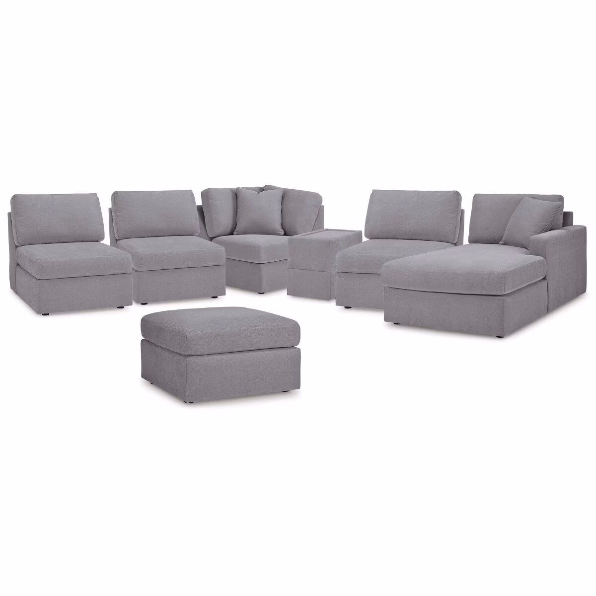Modmax 6-Piece Sectional with Chaise and Ottoman - Image 2