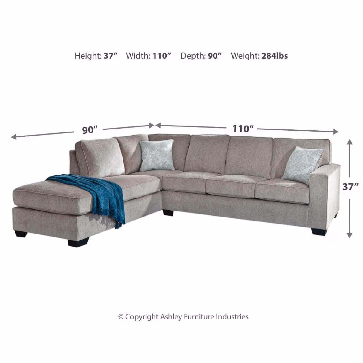 Altari 2-Piece Sleeper Sectional with Chaise - Image 5