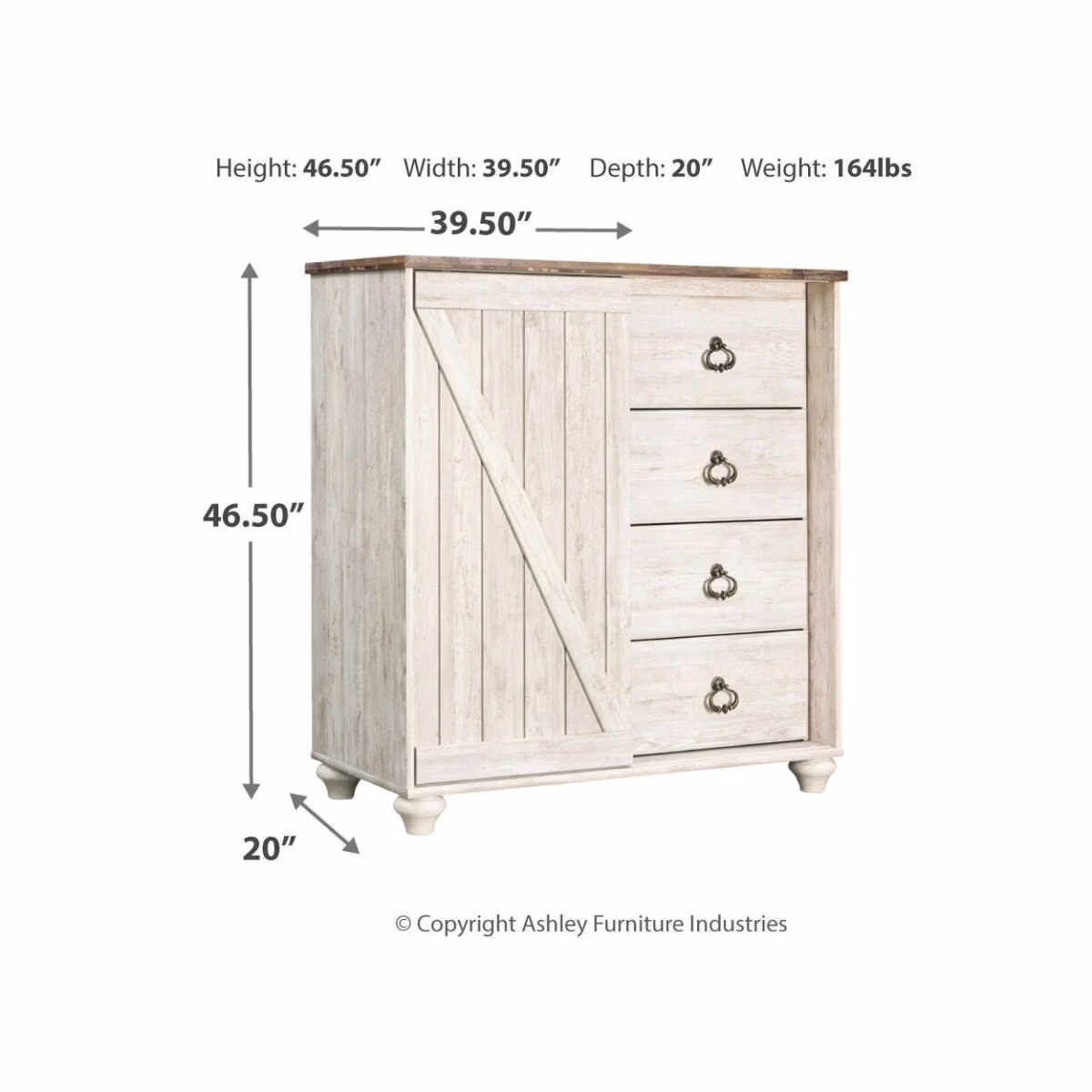 Willowton Dressing Chest - Image 4