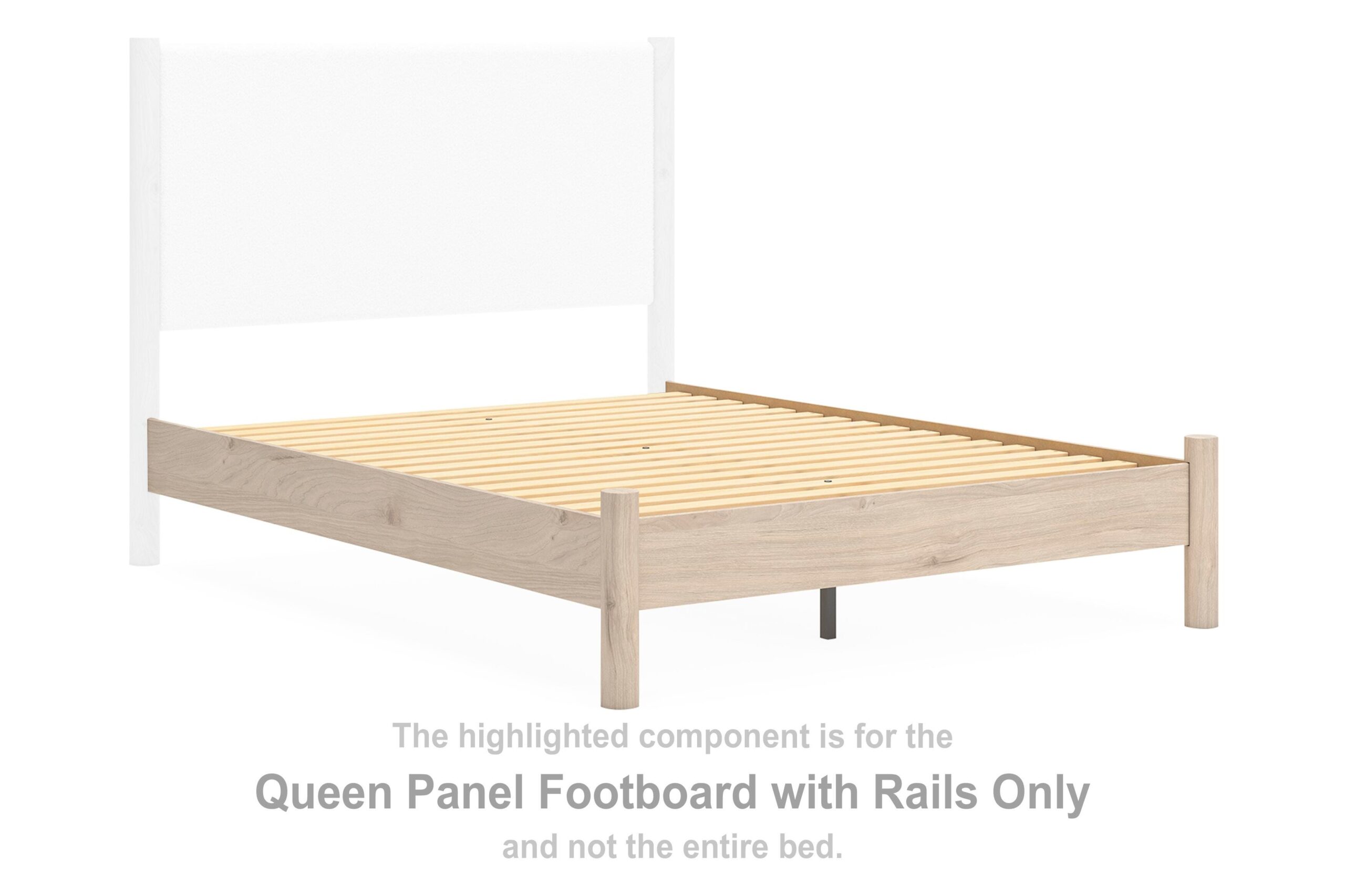 ed24145c91ade87a027cd2fedc4b825c Cadmori Queen Panel Footboard with Rails - Image 1