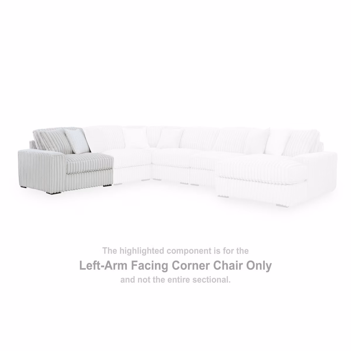 Stupendous Left-Arm Facing Corner Chair - Image 3