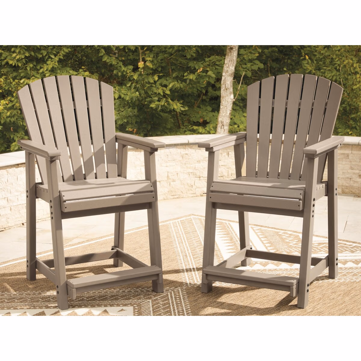Seacliff Beach Outdoor Counter Height Bar Stool (Set of 2) - Image 3