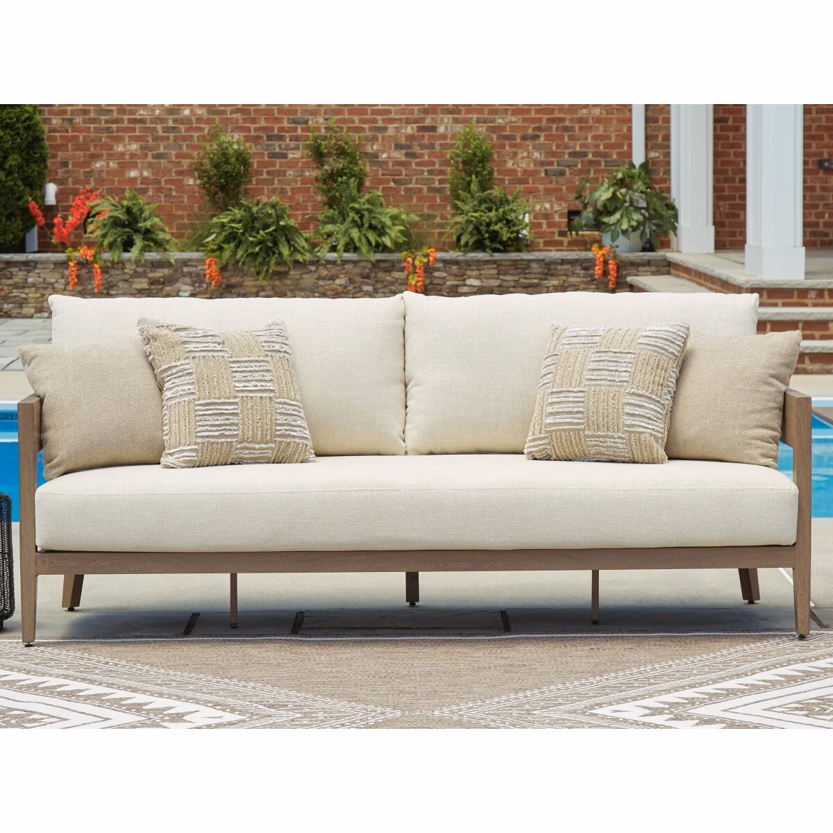 Serene Bay Outdoor Sofa with Cushion - Image 3