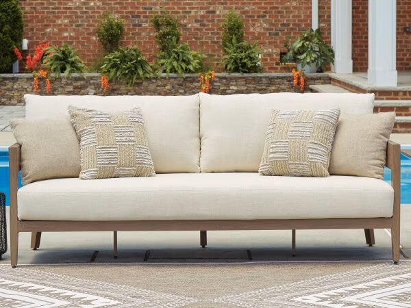 Serene Bay Outdoor Sofa with Cushion - Image 3