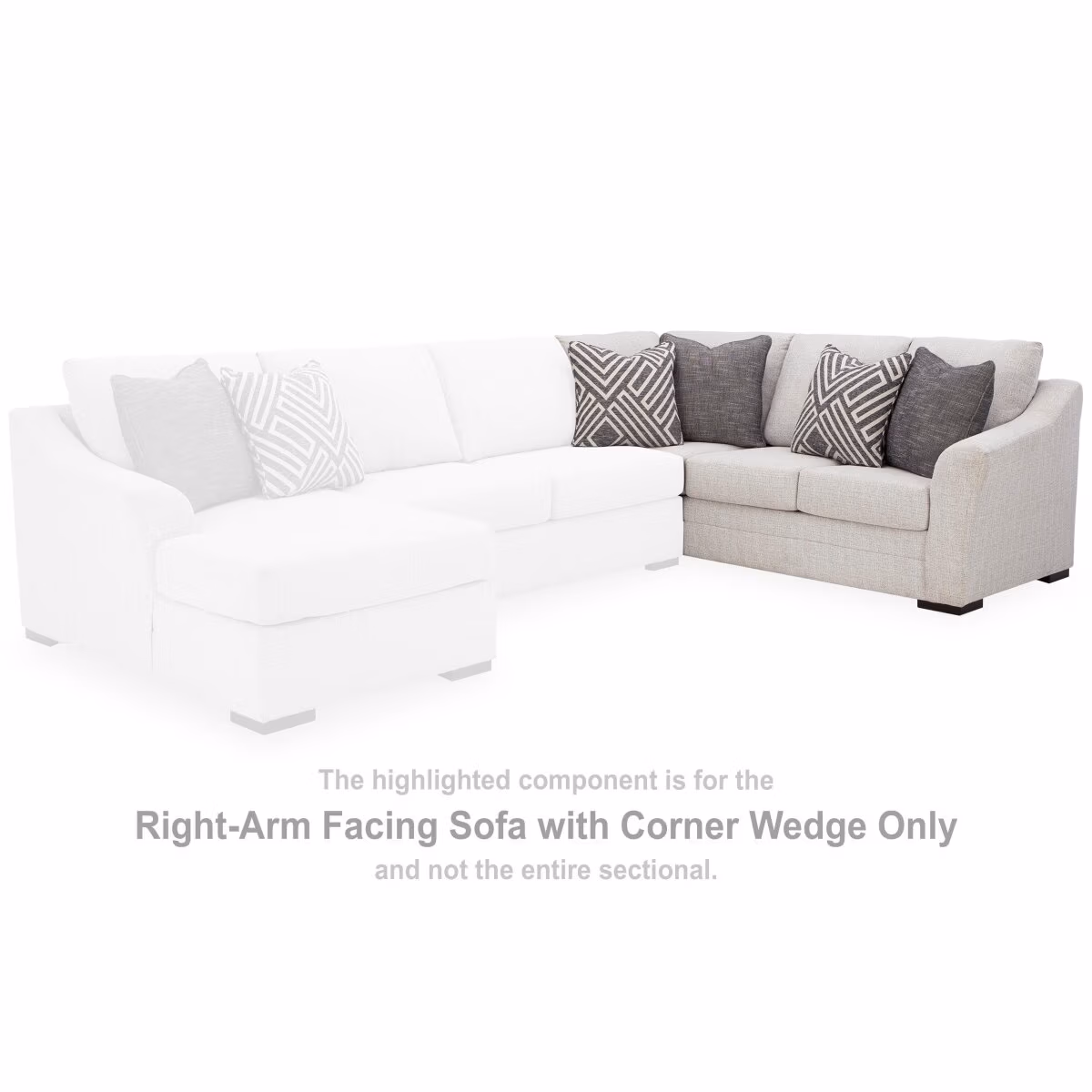 Koralynn Right-Arm Facing Sofa with Corner Wedge - Image 3