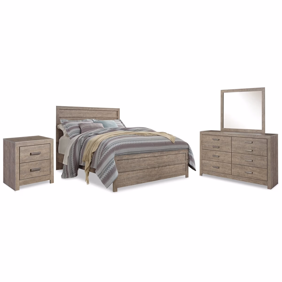 Culverbach Queen Panel Bed, Dresser, Mirror and Nightstand - Image 2