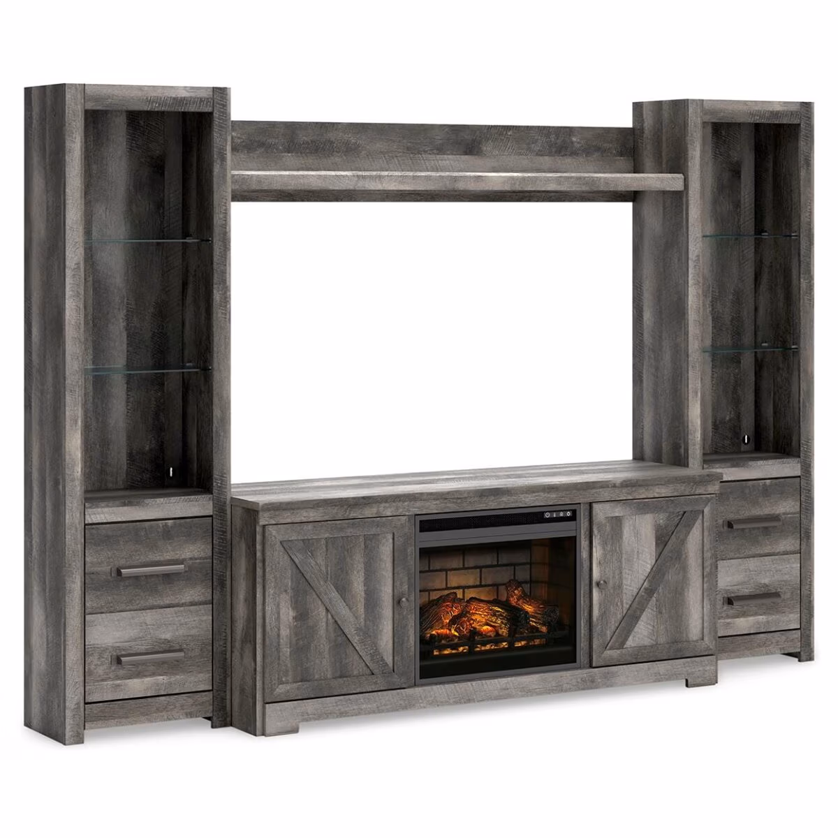 Wynnlow 4-Piece Entertainment Center with Electric Fireplace - Image 2