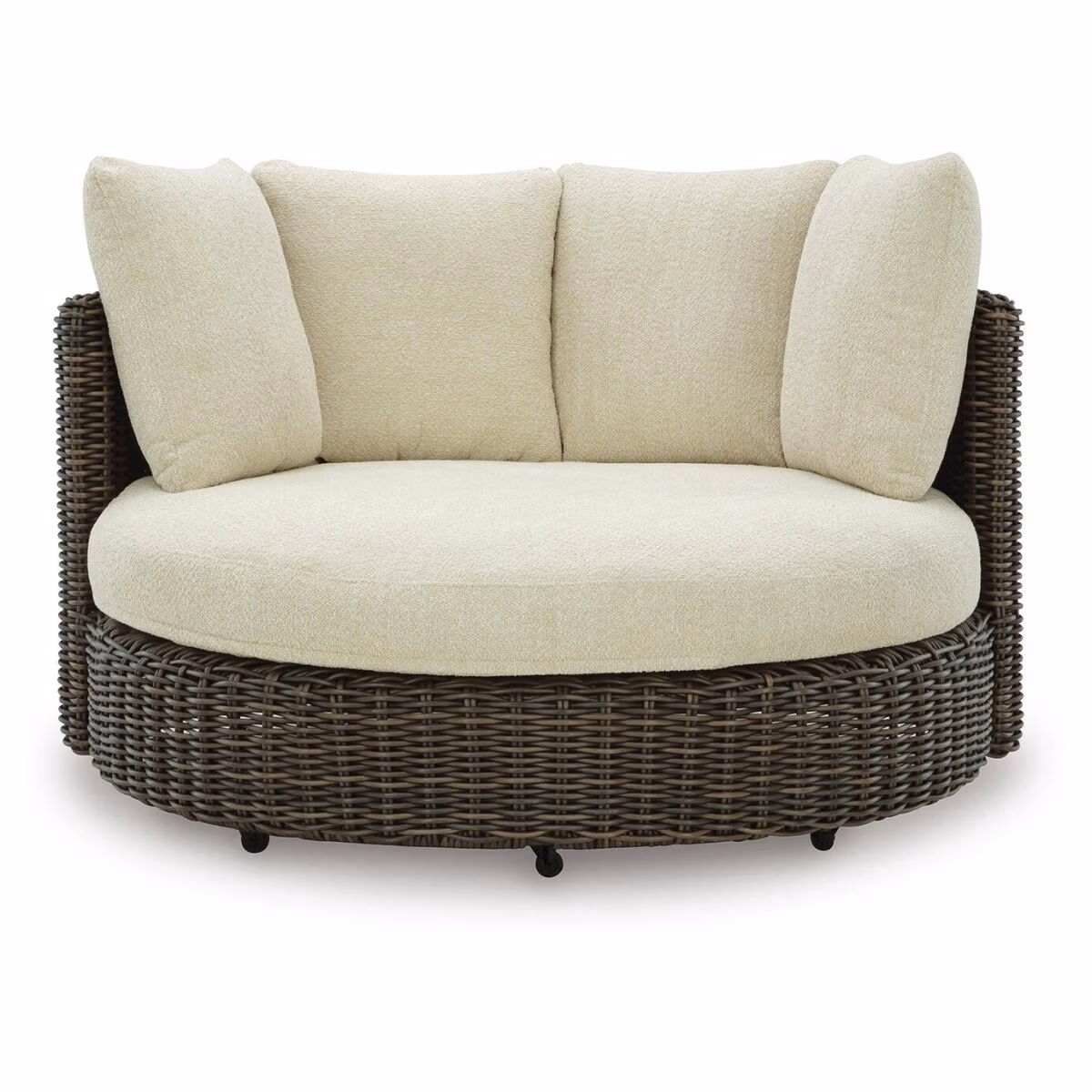 Kimora Outdoor Swivel Lounge Chair with Cushion - Image 4