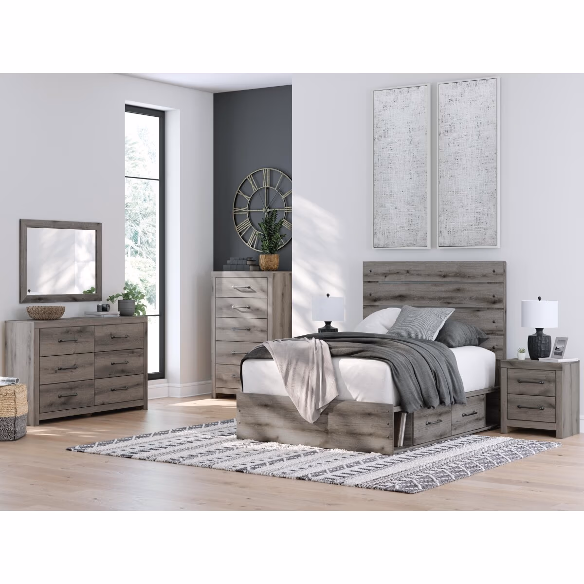 Graystorm Full Panel Bed with Storage - Image 13