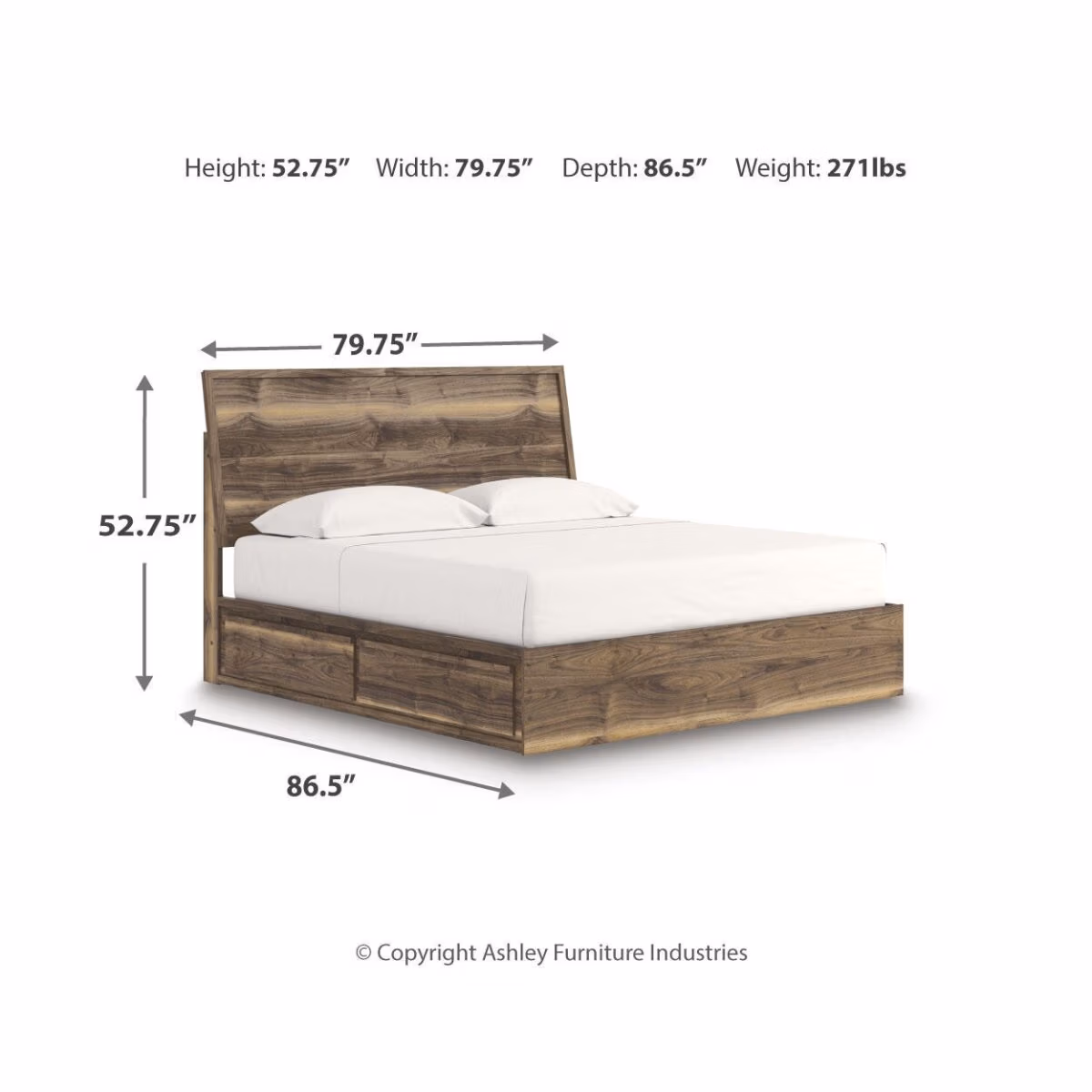 Chirason King Panel Bed with Storage - Image 10
