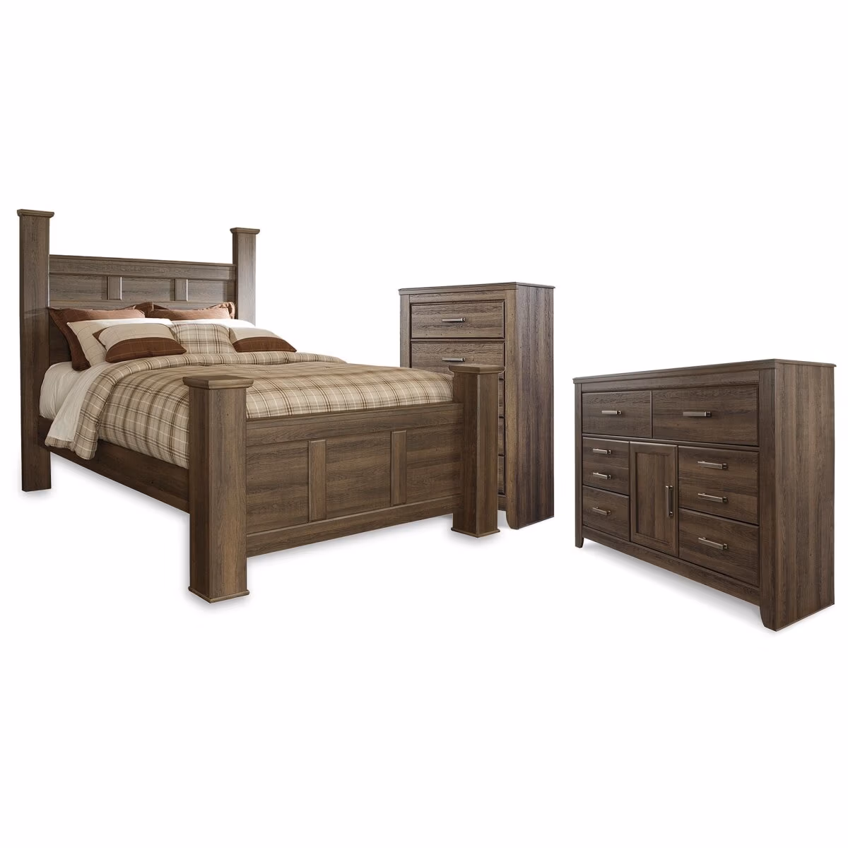 Juararo Queen Poster Bed, Dresser and Chest - Image 2