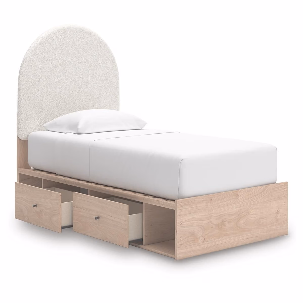 Arloster Twin Upholstered Panel Bed with Storage - Image 6