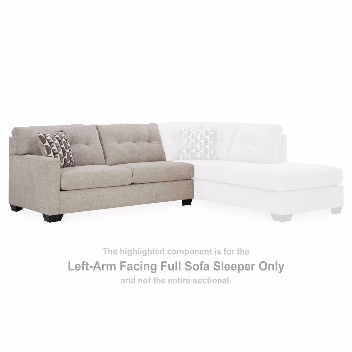 Mahoney Left-Arm Facing Full Sofa Sleeper - Image 3