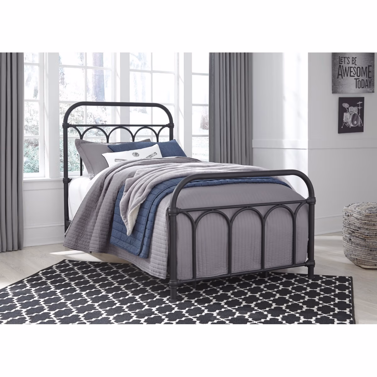 Nashburg Twin Metal Bed - Image 8