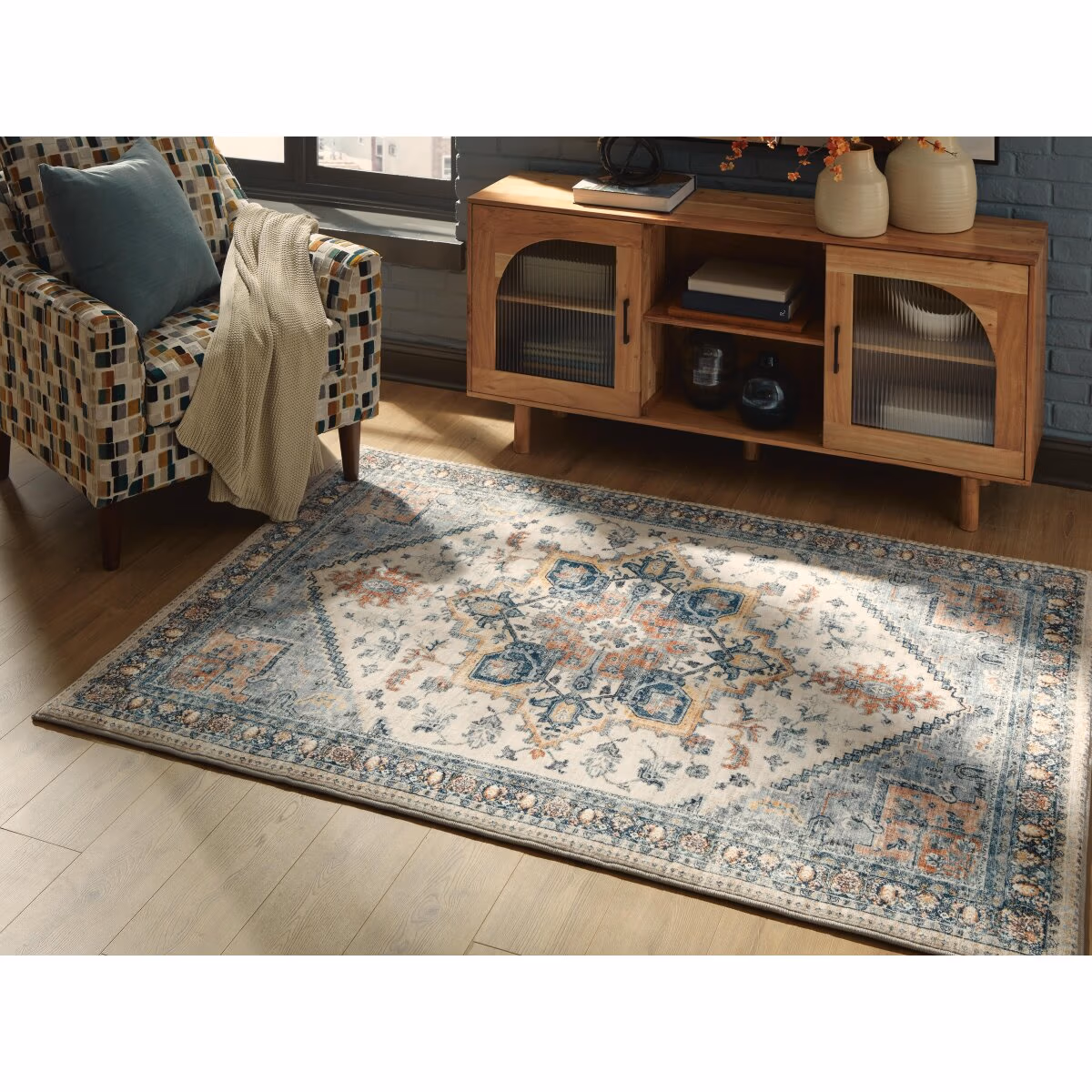 Wallney 5' x 7' Memory Foam Area Rug - Image 3