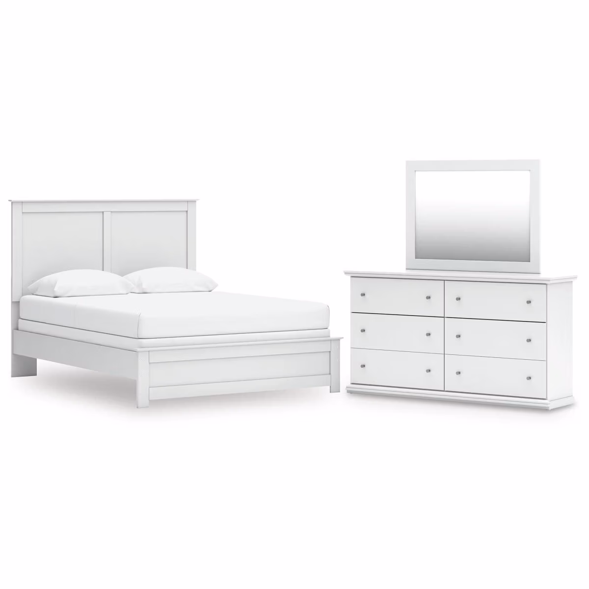 Bostwick Shoals Queen Panel Bed, Dresser and Mirror - Image 2