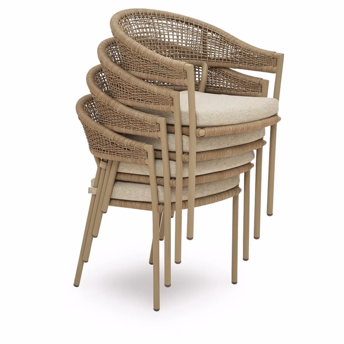Orchard Beach Outdoor Arm Chair with Cushion (Set of 4) - Image 4