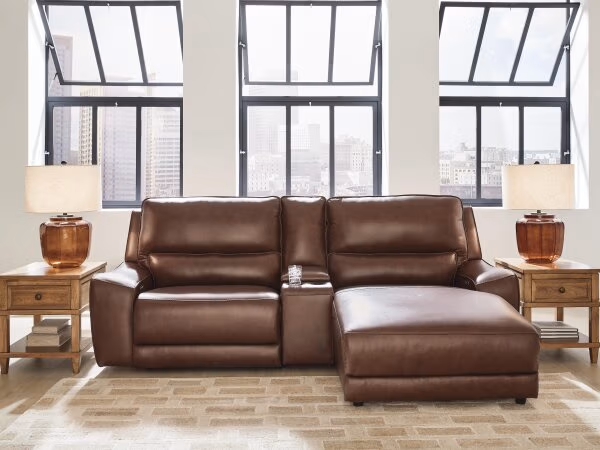 DeepWakes 3-Piece Power Reclining Sectional with Chaise - Image 3
