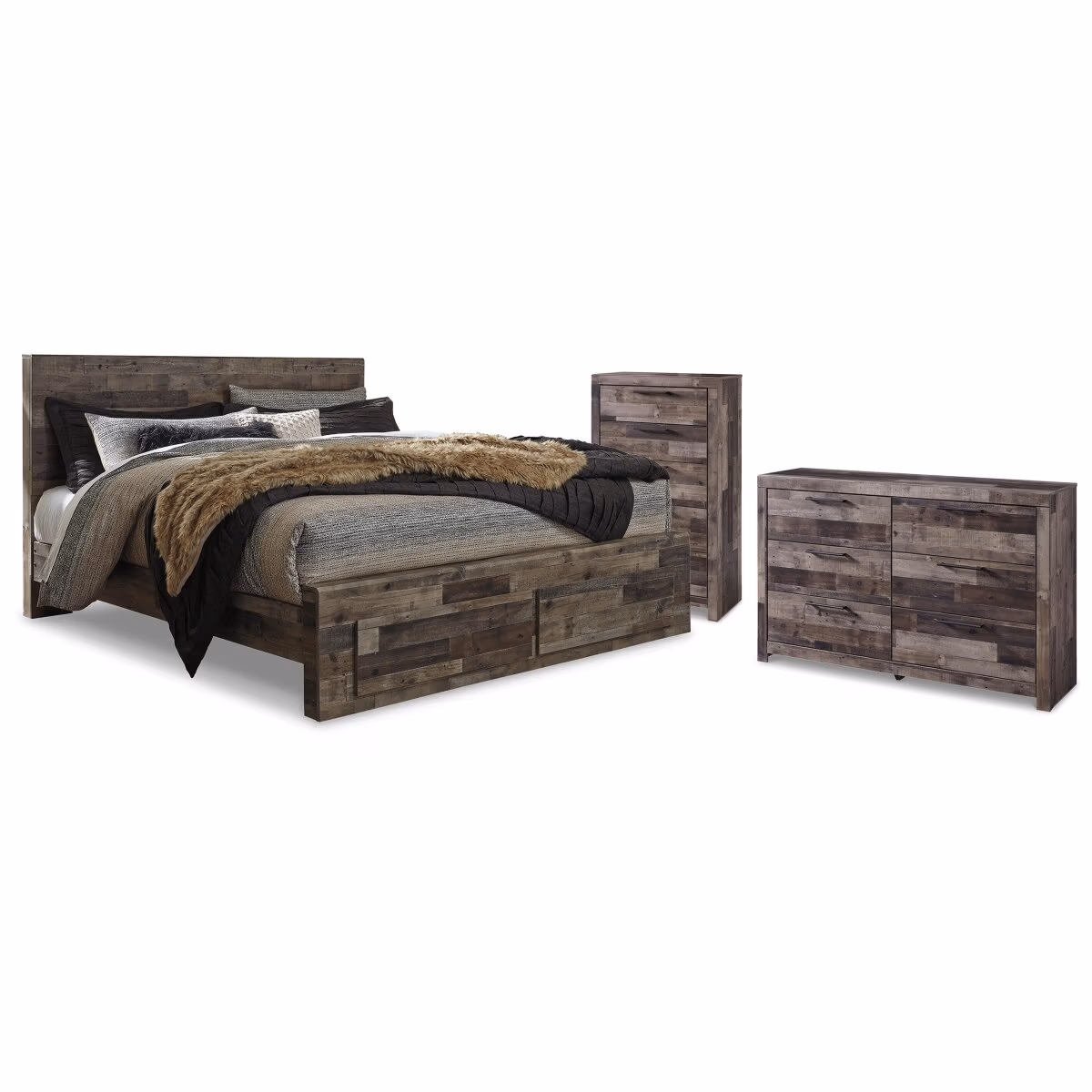 Derekson King Storage Bed, Dresser and Chest - Image 2