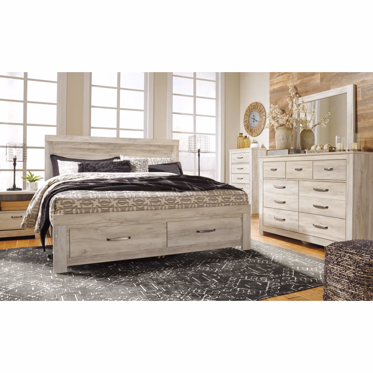 Bellaby King Platform Bed with 2 Storage Drawers - Image 7