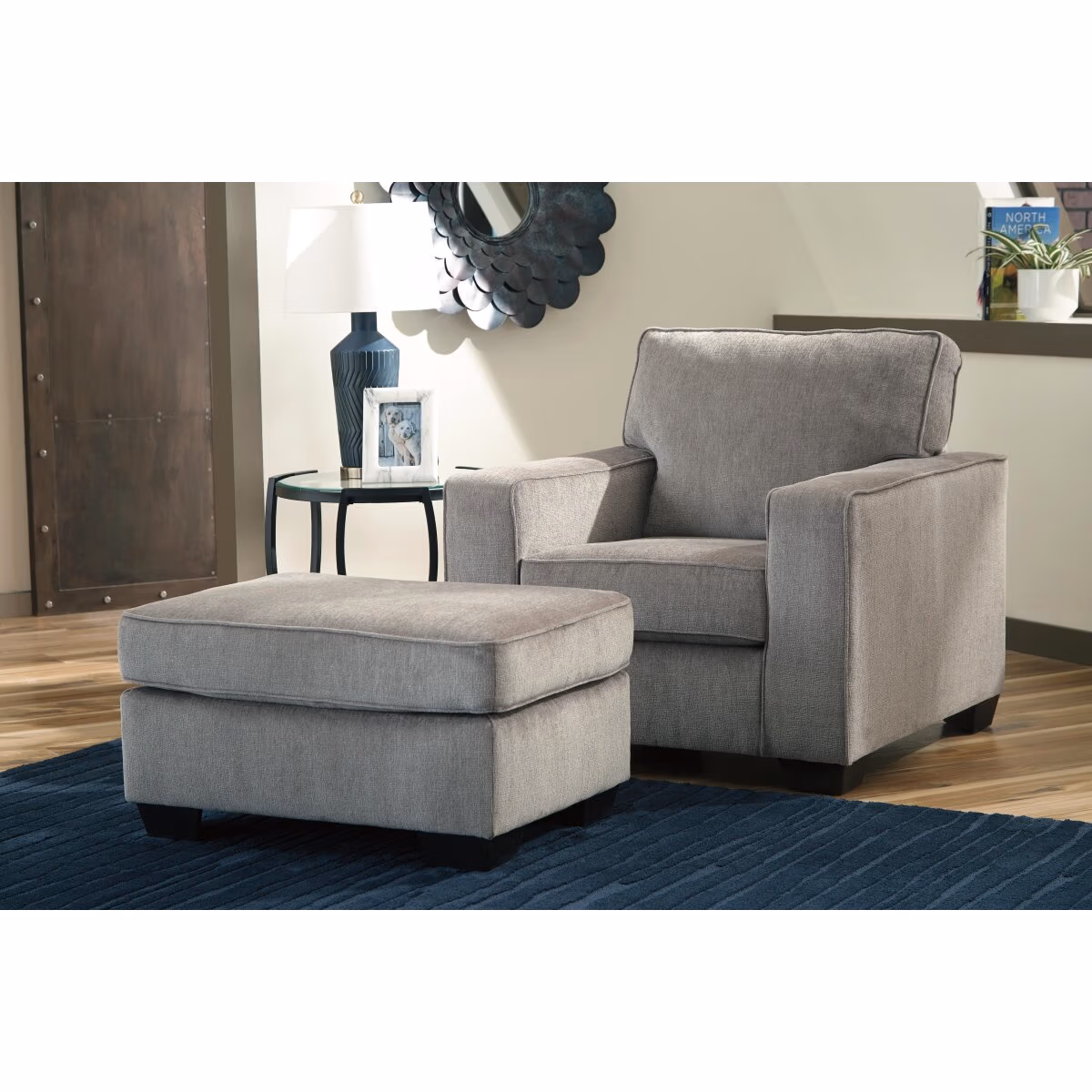 Altari Chair and Ottoman - Image 2