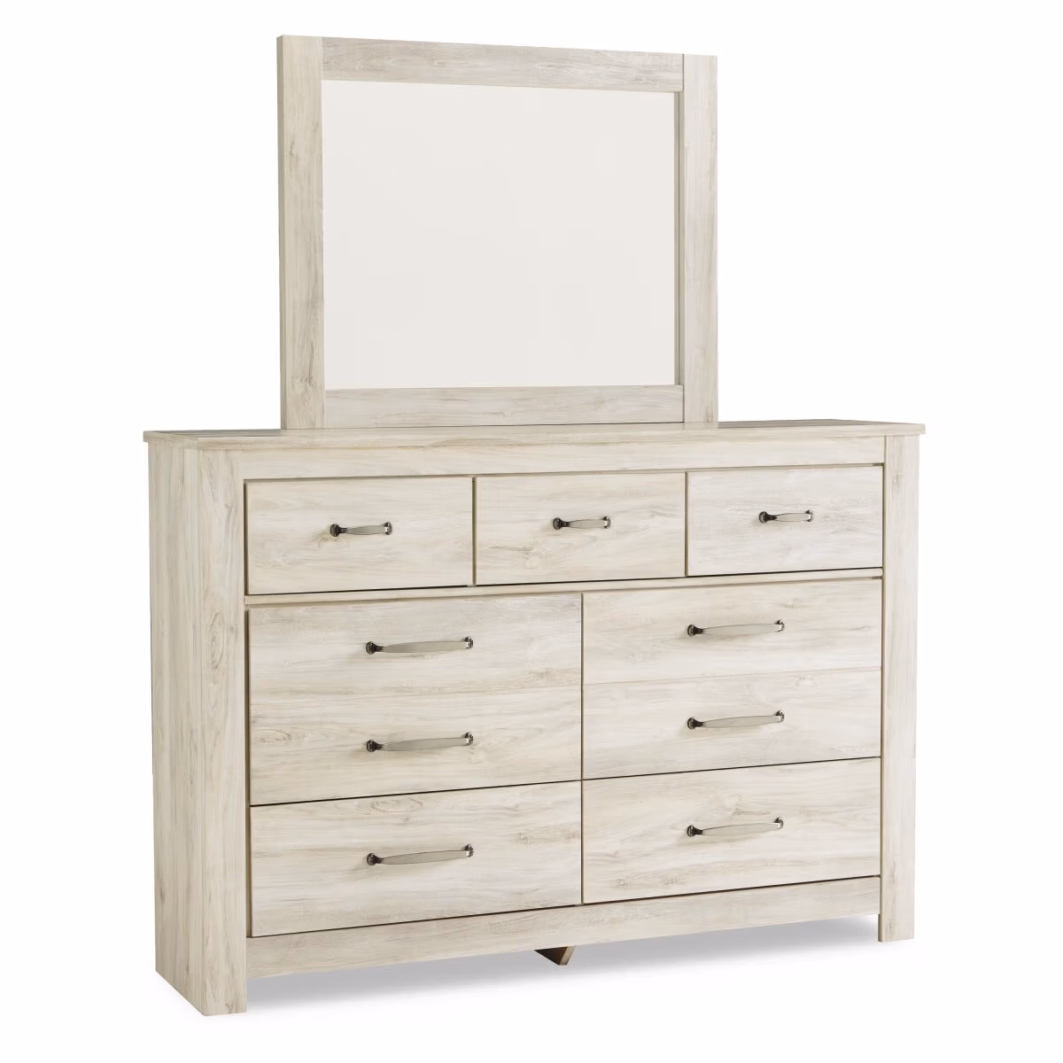 Bellaby Queen Crossbuck Panel Bed, Dresser, Mirror and 2 Nightstands - Image 4