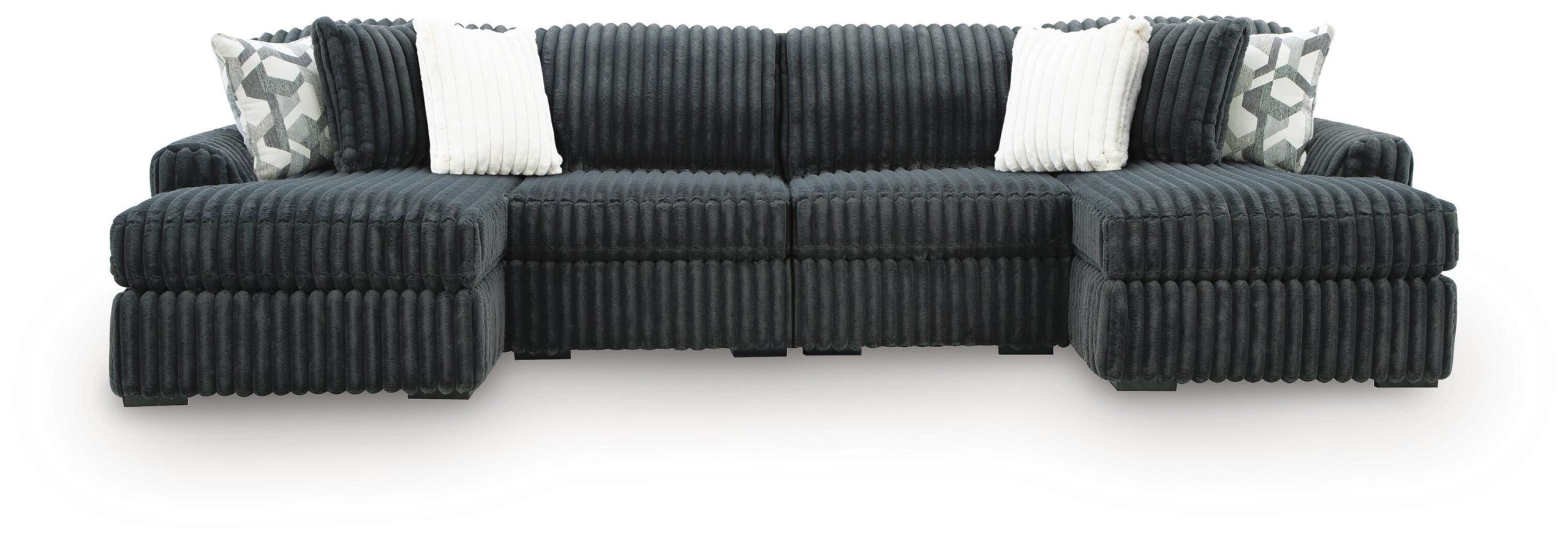 Midnight-Madness 4-Piece Double Chaise Sectional