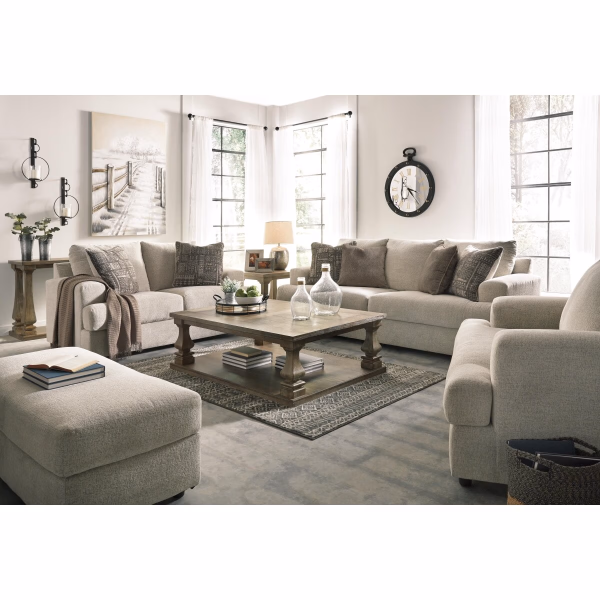 Soletren Sofa, Loveseat, Oversized Chair and Ottoman - Image 2