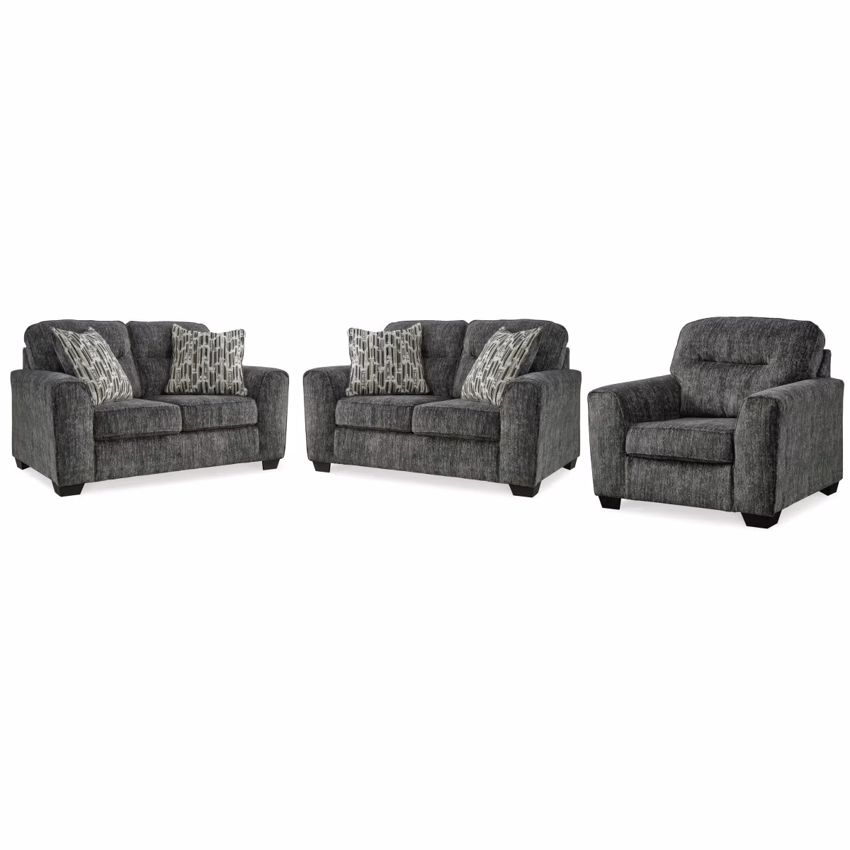 Lonoke 2 Loveseats and Chair - Image 2