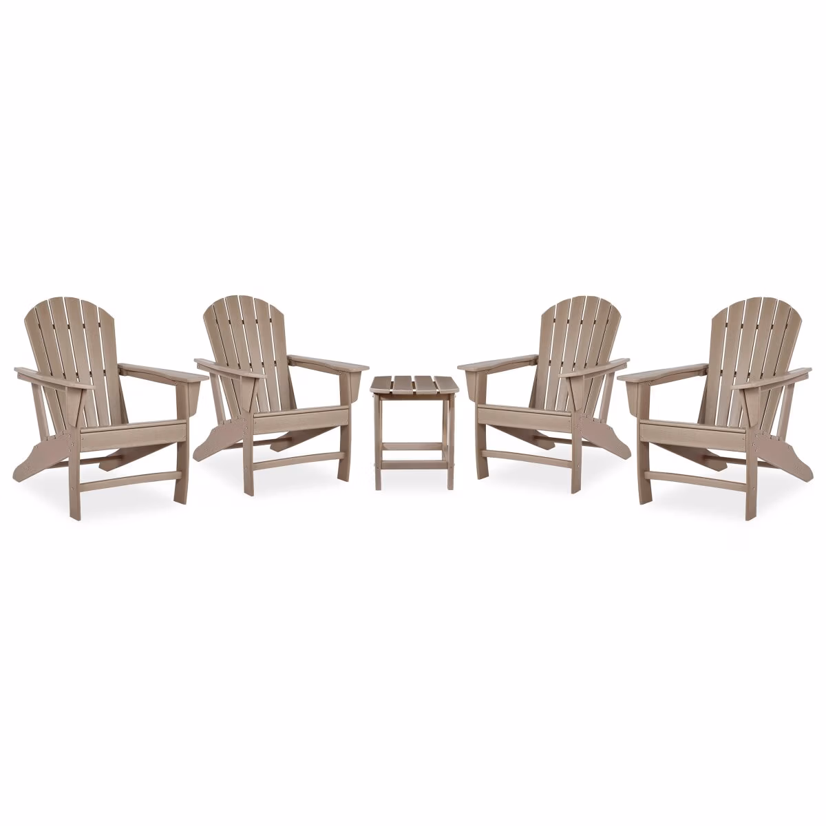 Sundown Treasure 4 Adirondack Chairs and Outdoor End Table - Image 2